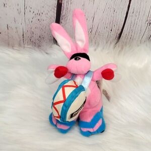 Vintage 90s Y2K Energizer Bunny Rabbit Collectible Plush Stuffed Toy Pink Drum